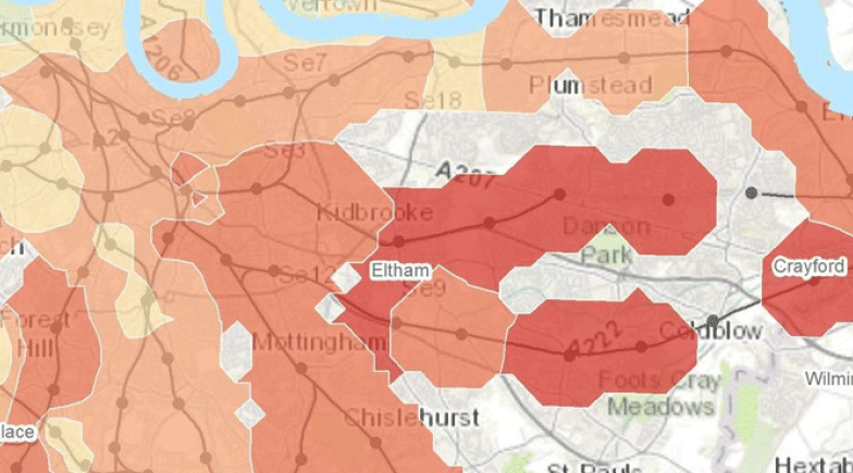 Map of Stratford